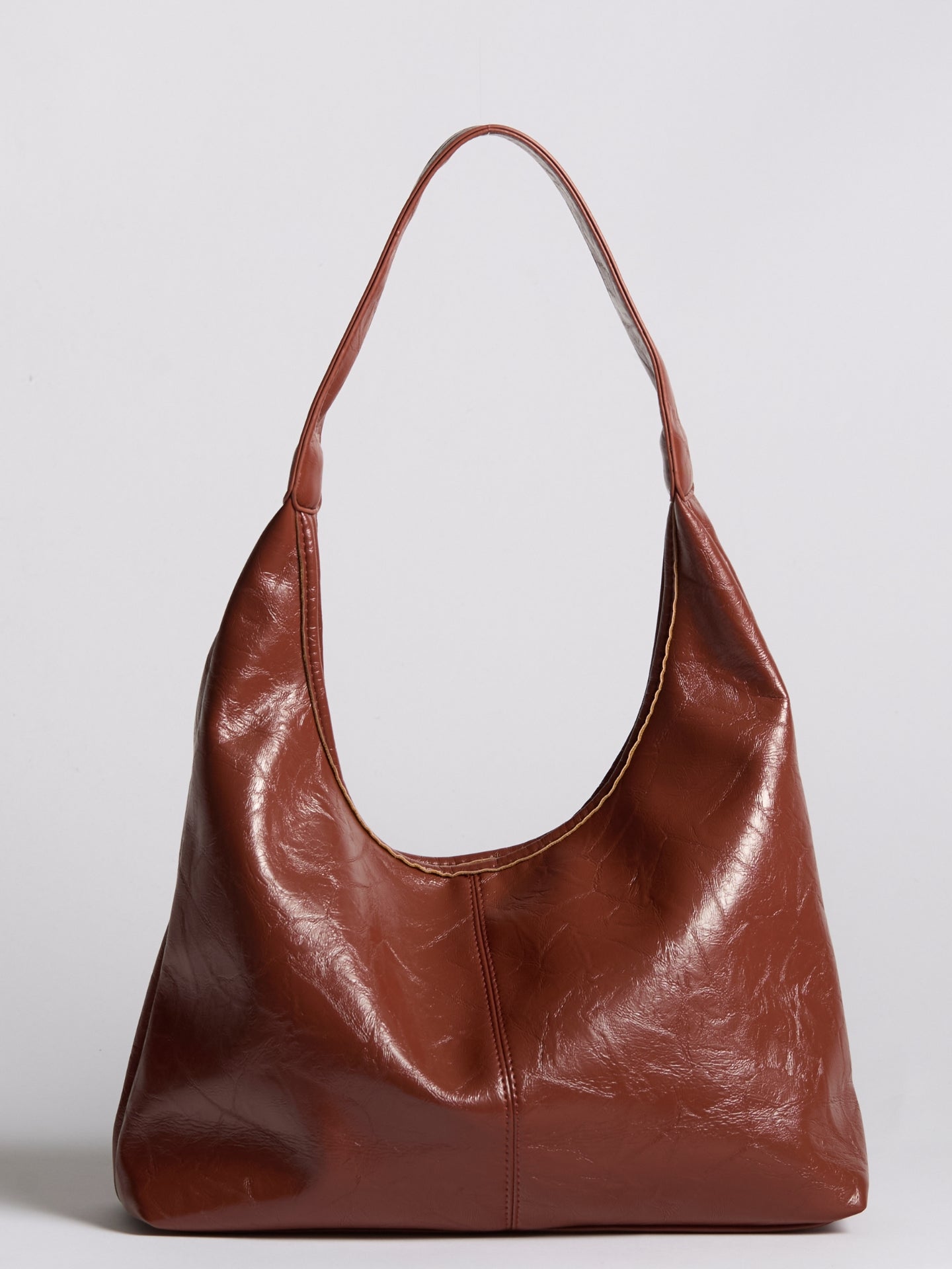 Scarlett Leather Tote Bag - Dark Brown