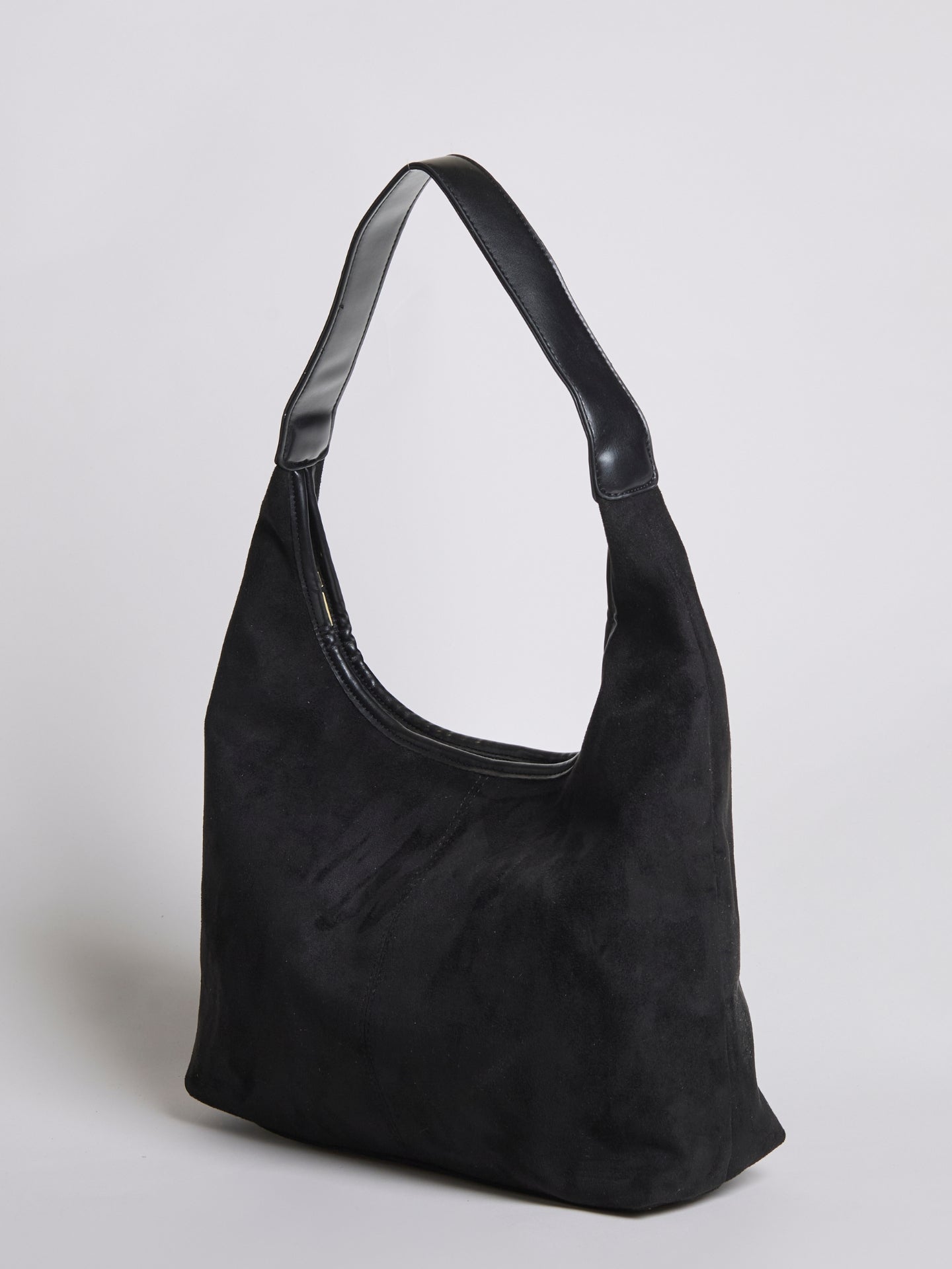 Suede Daily Tote Bag - Black