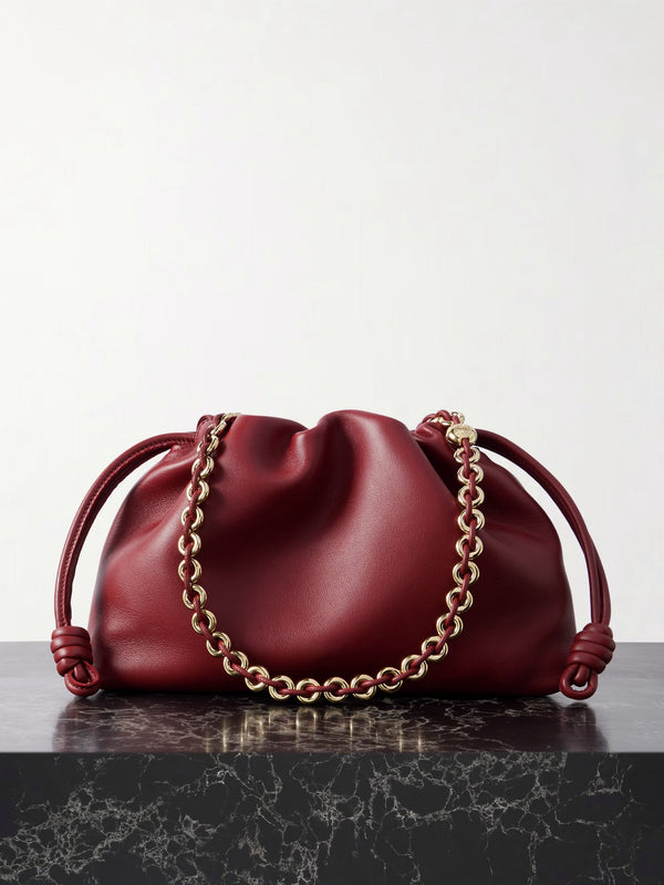 Flamenco Clutch Bag - Wine Red