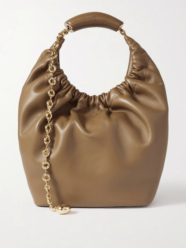 Chained Squeeze Bag Medium - Tan
