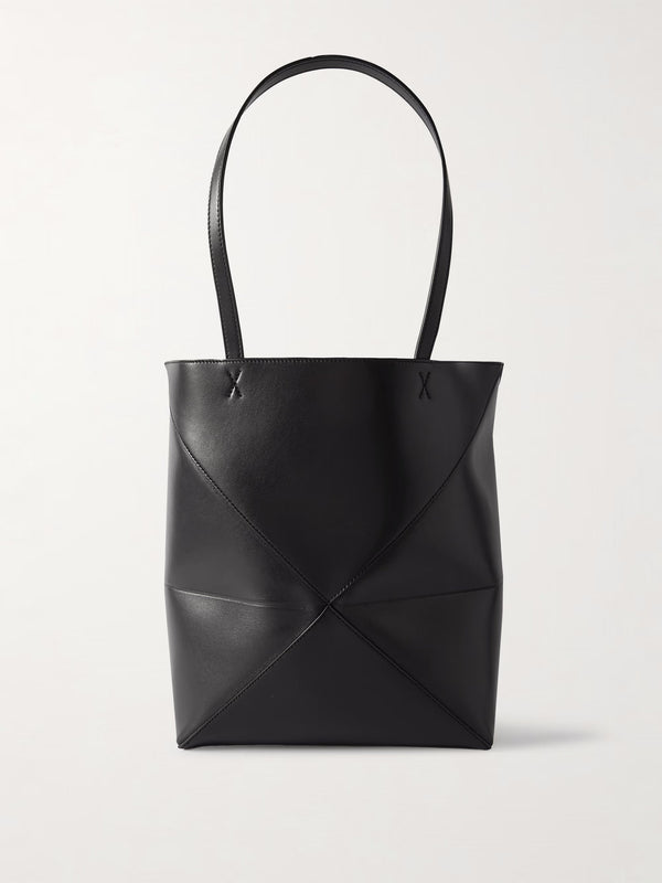 Puzzle Folded Bag Medium - Black