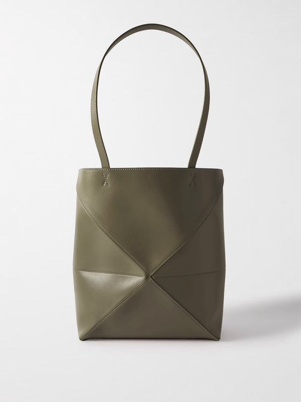 Puzzle Folded Bag Medium - Green
