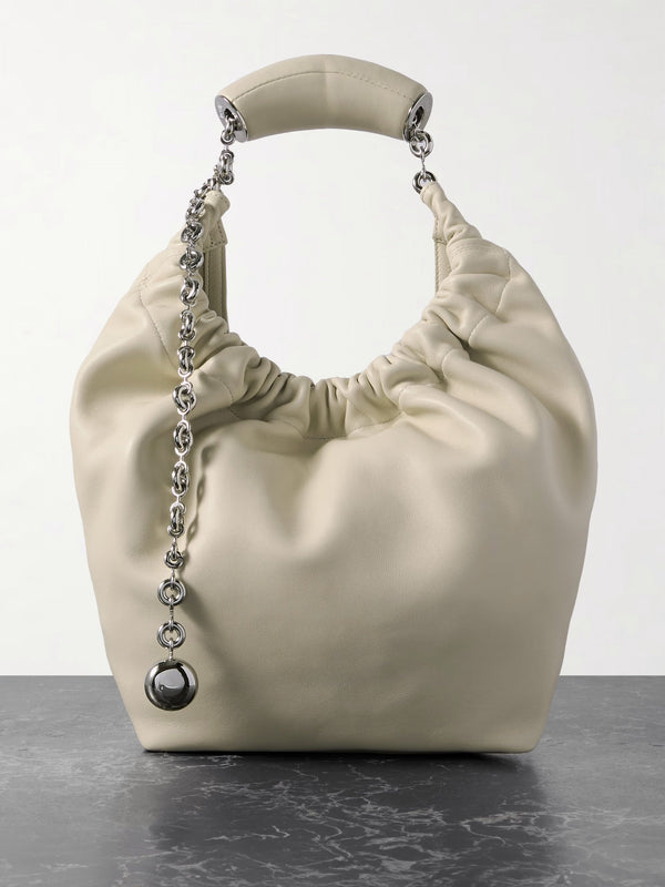 Chained Squeeze Bag Small - Off White