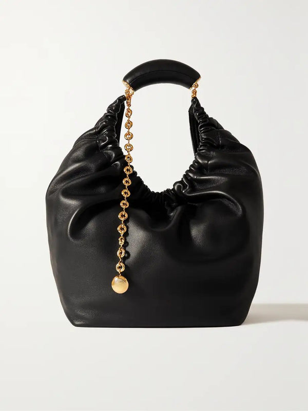 Chained Squeeze Bag Medium - Black
